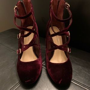 Gianni Bini Velvet Heels | Great Condition